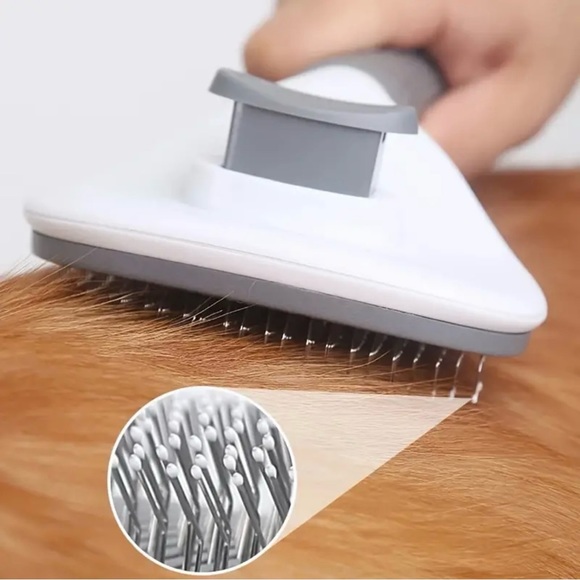 Dog and Cat Grooming Brush in Gray New in Packaging - Picture 8 of 10